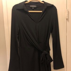 Laundry by Shelli Segal Black Work Dress with Tie